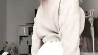Cute little teen Girl shows her Body