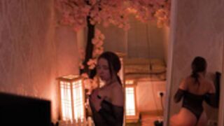 Xlanabunny teasing in black