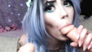 Kiittenymph - Nymphs 1st Slutty Double Blowjob/Cumshot