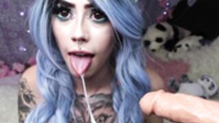 Kiittenymph - Nymphs 1st Slutty Double Blowjob/Cumshot