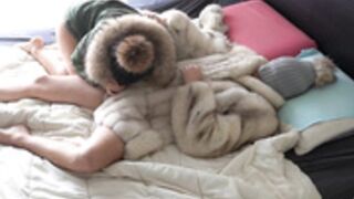 fur hood down jacket 257