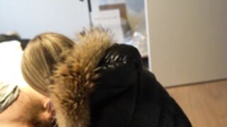 fur hood down jacket 256