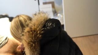 fur hood down jacket 256