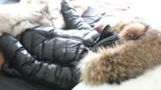 fur hood down jacket 244