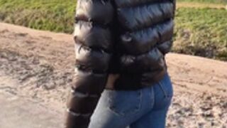fur hood down jacket 242