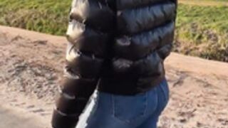 fur hood down jacket 242