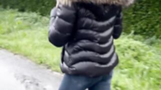 fur hood down jacket 241