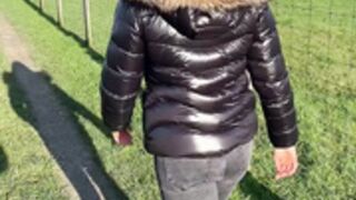 fur hood down jacket 240