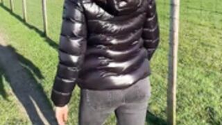 fur hood down jacket 240