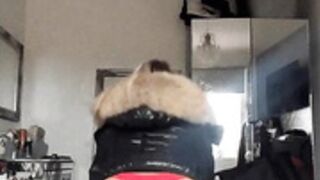fur hood down jacket 238