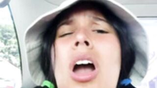 Annya-sweet public nude in car