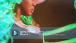 spice dancehall artist measure cock green screen joi