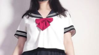 Sexy girl in skirt