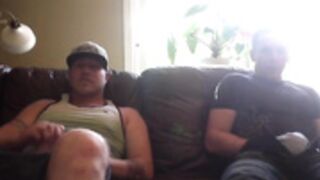 Straight guy caught on hidden cam jerking with dude