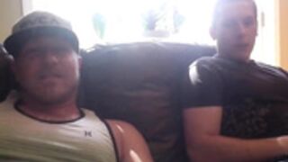 Straight guy caught on hidden cam jerking with dude