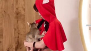 Jeon Ji Su red riding hood lingerie