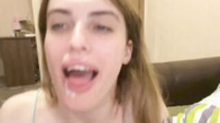Krisvanessa Doggystyle cum i  mouth swallow