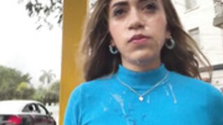 Double cumwalk  around the city