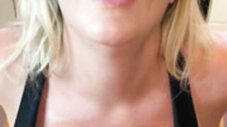 British blonde tittyfuck