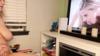 thevanessalowell bbc dildo while watching interracial