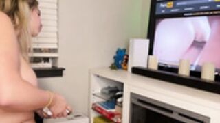 thevanessalowell bbc dildo while watching interracial