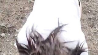 Sexiest girl outdoor fuck
