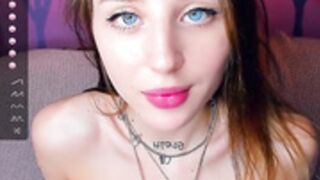 Evalanis, Ice-eyes-bella. Orgasmic Dildo cum show.