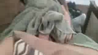 Stepsister fingers pussy in front of dad