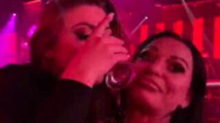 Nadine Kerestas kissing Francia James