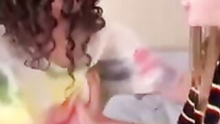 Super hot theeesome with loud moans and orgasms part 2
