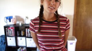 brandi braids learns how to use condom on daddy