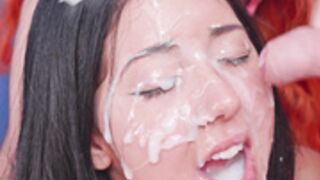 Valeria Valois #4 Bukkake (full video link below)