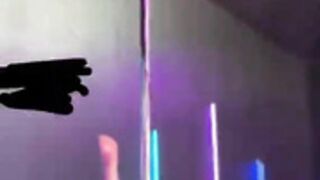 white pole dance
