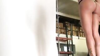 Amia Miley - posing with Fleshlight