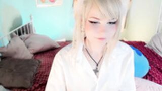 Ronnie Neko Strip and Masturbate