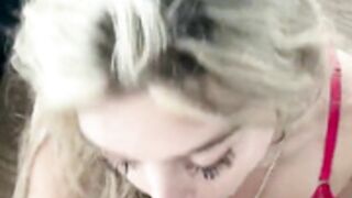 KittieBabyXXX red Lingerie Facial onlyfans