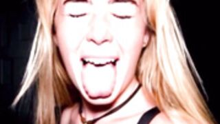 Grace Charis PPV black lingerie strip tease