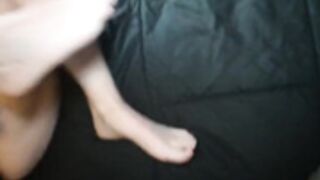 Curly hair cum on face