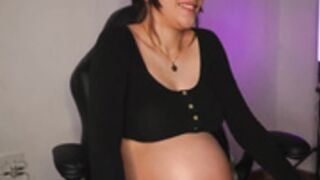 avawhite sexy pregnant belly 3