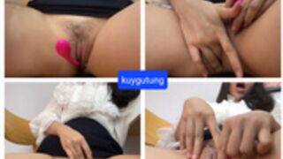 Asian cute girl sexy body pussy play leak pvt at cafe