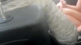 amatuer car foot worship 4