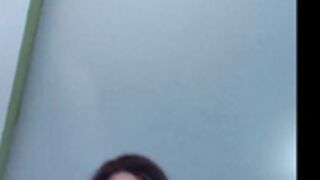 sexy TS girl stroking big cock