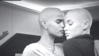 2 stunning D Queen models shaved smooth bald