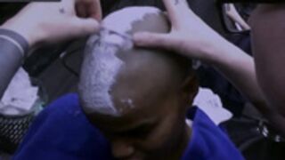 2 stunning D Queen models shaved smooth bald