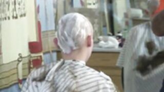 attractive girl shaved smooth bald