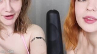 my_mia_ 2nd day lesbians kiss tongues suck domi