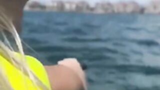 Public sex on a jet ski