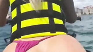 Public sex on a jet ski