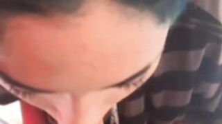 Guatemalan college girl sucks my dick