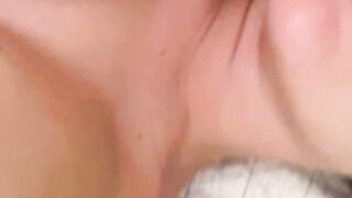 Genesis licks her tits